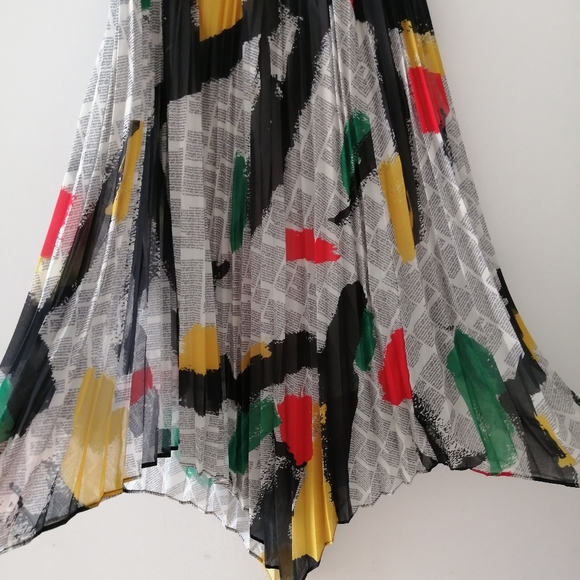 Celine silk printed asymmetrical skirt - Picture 3 of 8